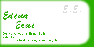 edina erni business card